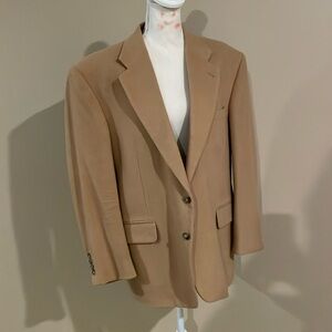 Stafford men’s camel hair jacket blazer sz 40